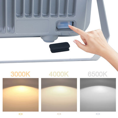 Outdoor LED Flood Light with 3CCT Adjustable Color Temperature 50,000 Hours Life Span and 120° Beam Angle