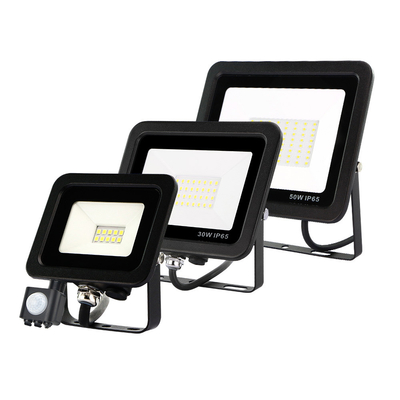 Security LED Floodlights Eave Mount 10w 30w 50w 100w Outdoor Motion Sensor Flood Light With Remote Control