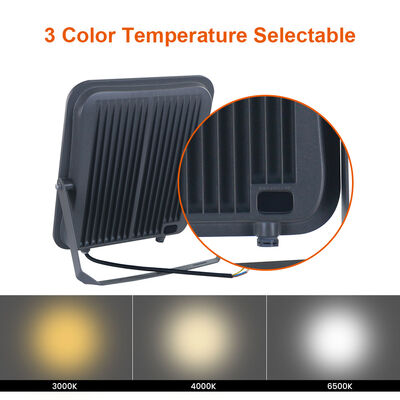 KCD 30w 50w 100w 200w LED Flood Light with 3000-6500K Color Temperature IP65 Waterproof and 50000 Hours Lifespan for Baseball Stadium Sports